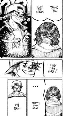 "thank you tiny" - a twitter trend redrawing of a manga page